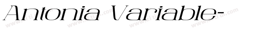 Antonia Variable字体转换